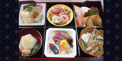 松花堂弁当　茶碗蒸し